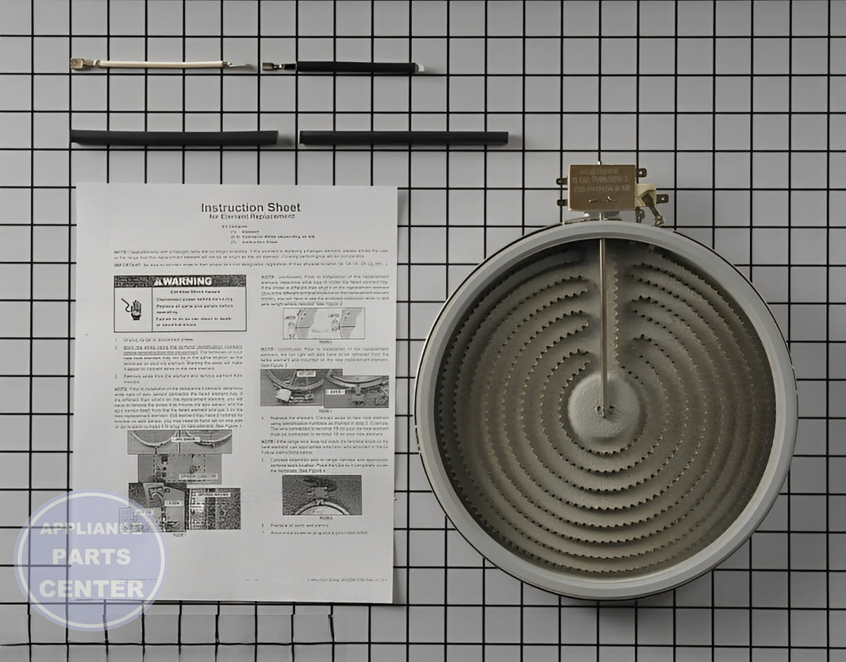 WHIRLPOOL RADIANT SURFACE ELEMENT W10823696 - Main view showing efficient heating for WPL Range/Stove/Oven models