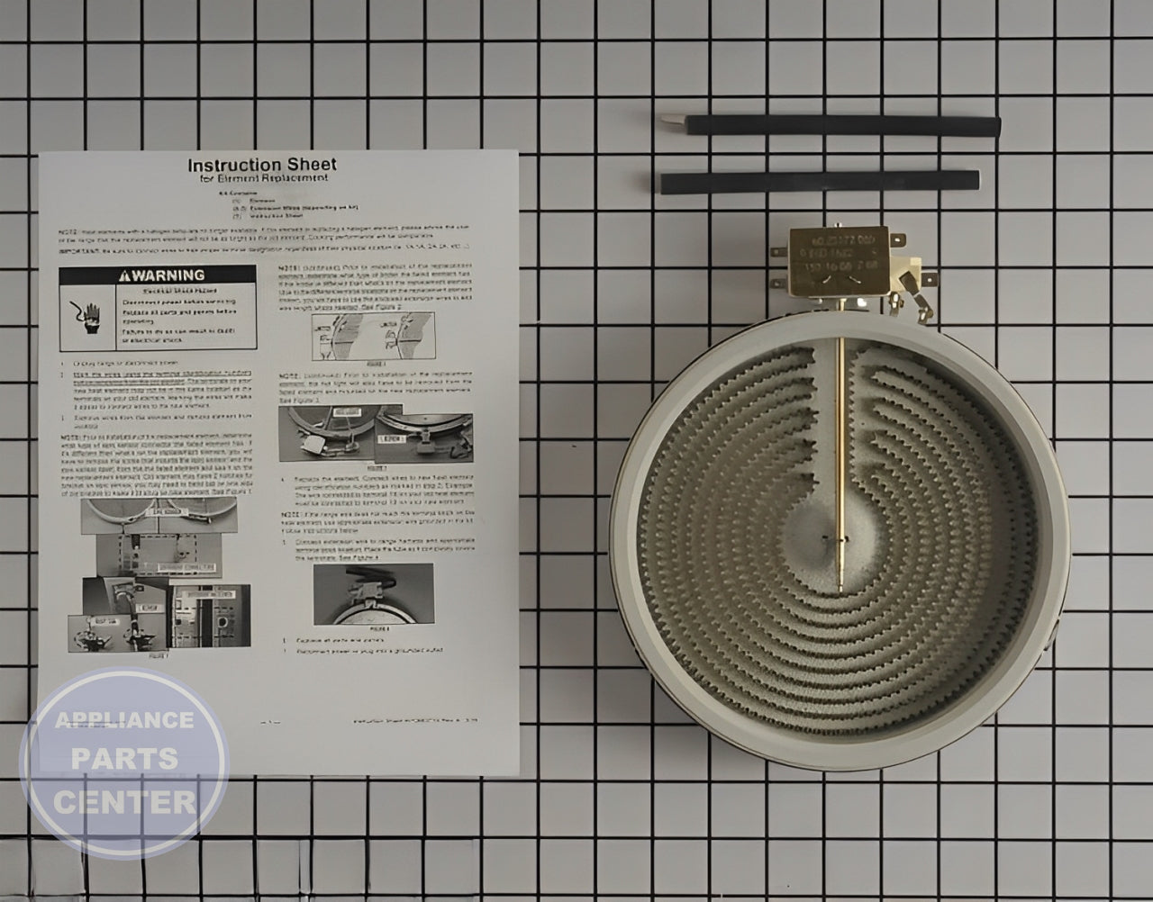 WHIRLPOOL RANGE RIGHT REAR SURFACE ELEMENT W10823698 - Main view showing efficient heating for various models