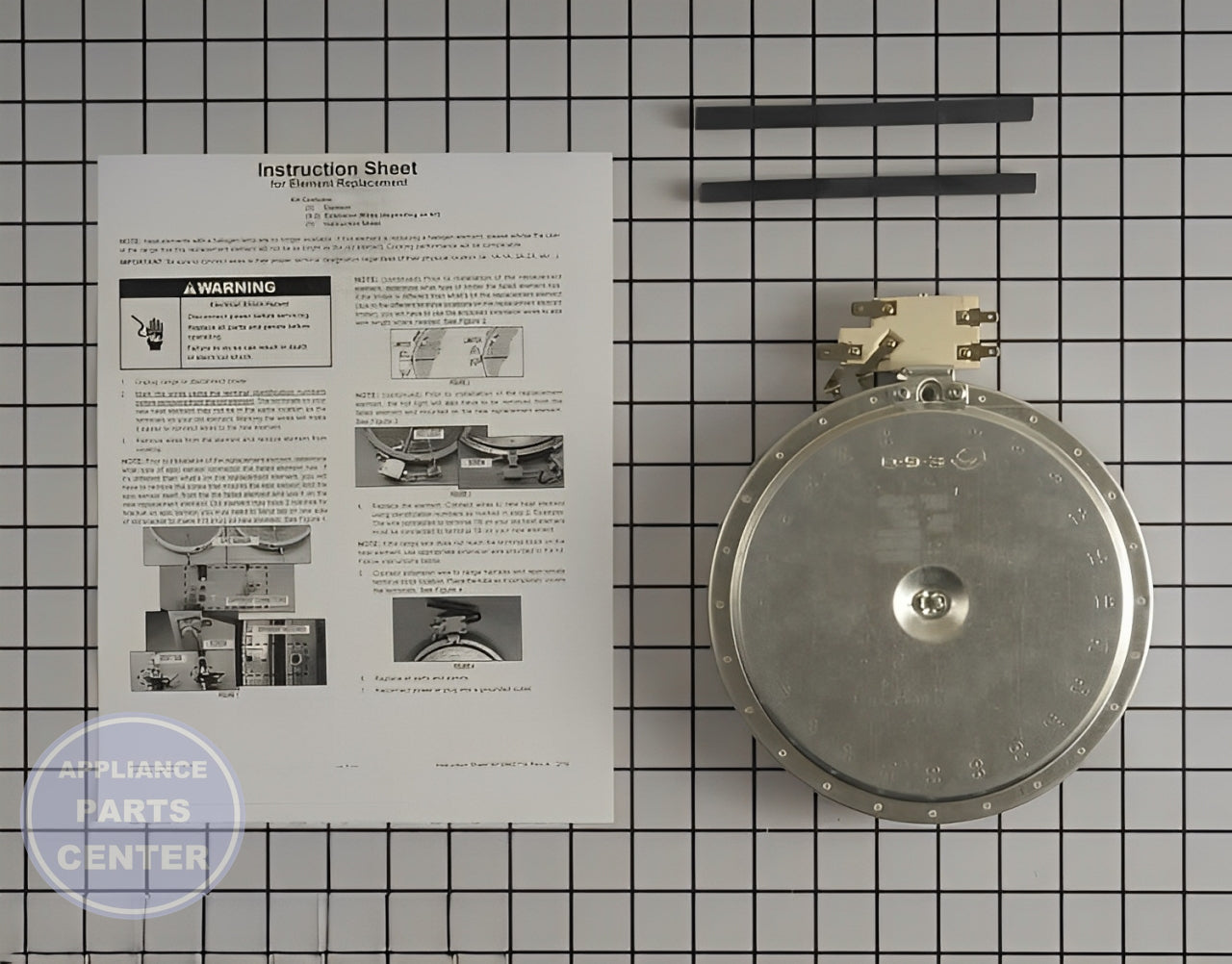 WHIRLPOOL RIGHT-FRONT SURFACE ELEMENT W10823699 - Main view showing efficient heating for WPL models