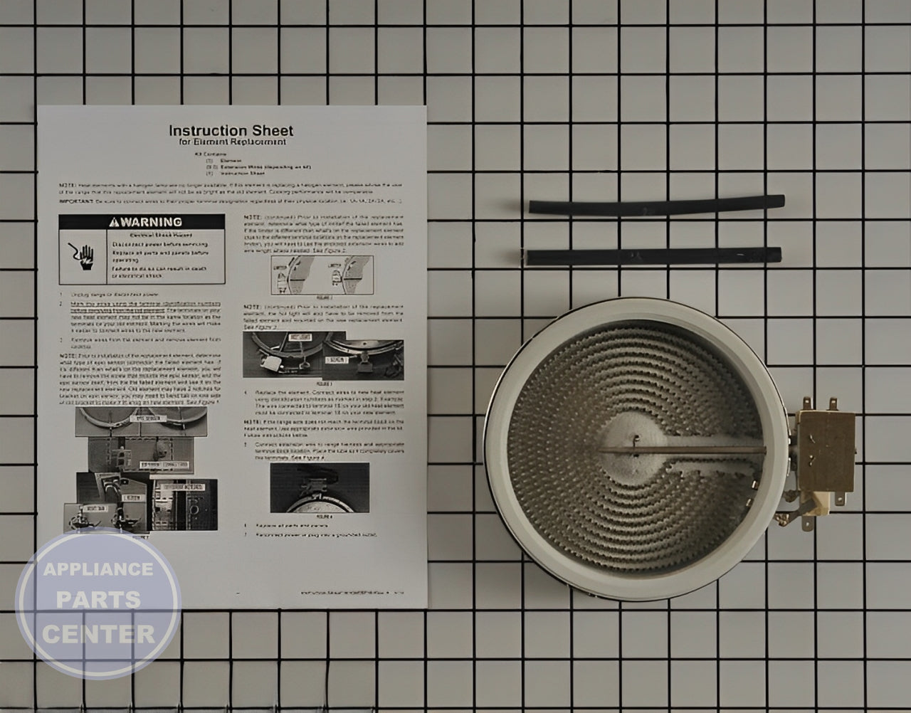 WHIRLPOOL W10823711 - Main view showing even heat distribution for various models