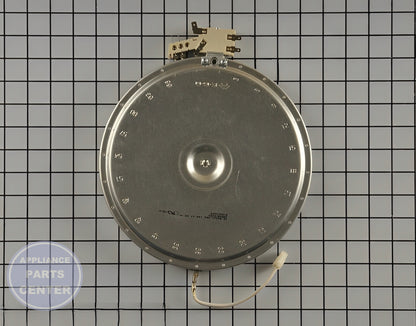 Radiant Surface Element W10823722 - Side view with 10-inch diameter specs