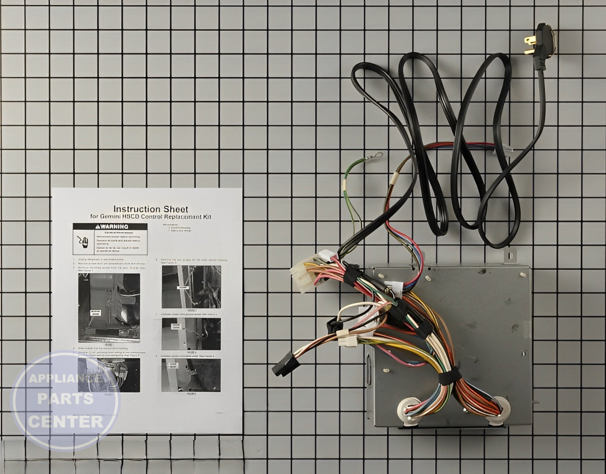 WHIRLPOOL REFRIGERATOR ELECTRONIC CONTROL BOARD W10823803 - Installation in WHIRLPOOL W10439327 showing key mounting points