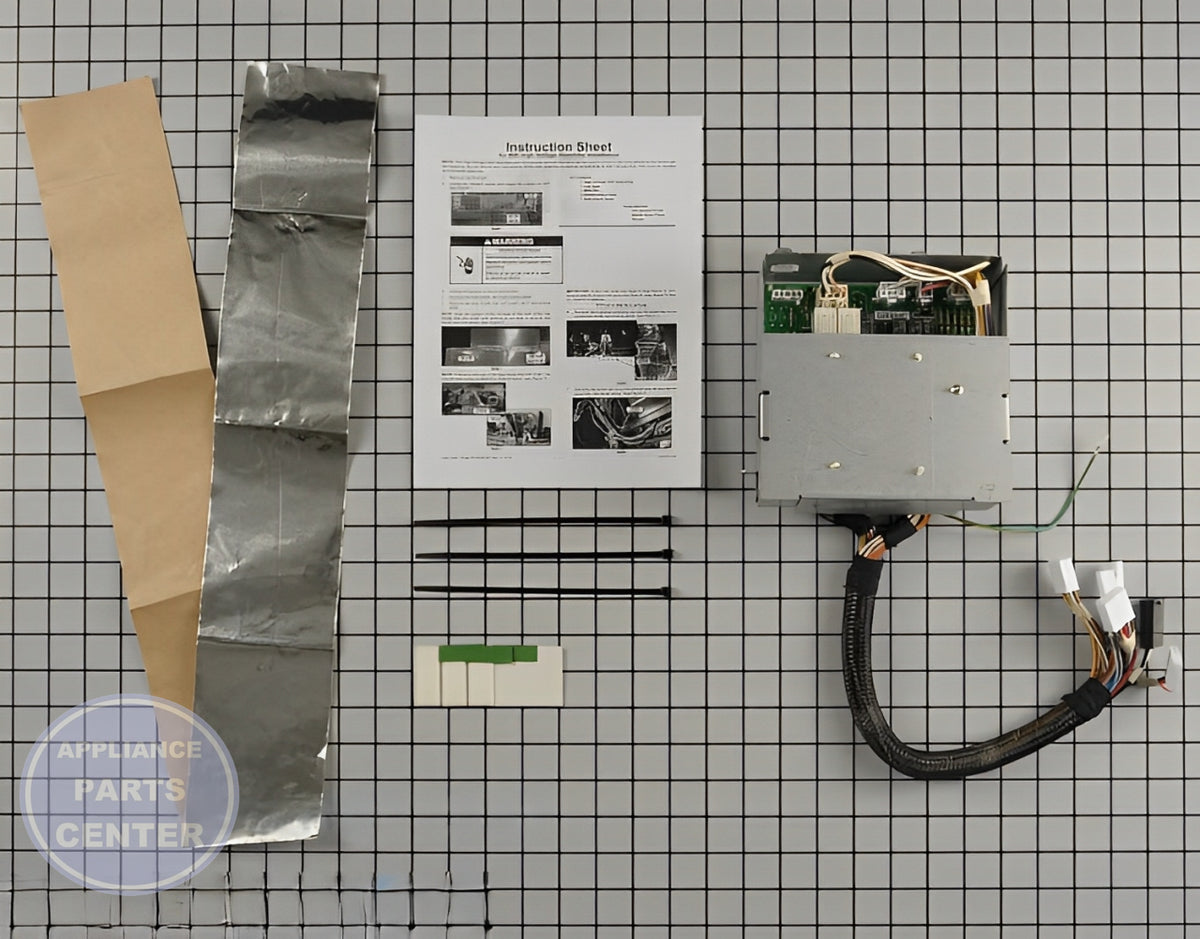 WHIRLPOOL CONTROL BOARD W10823805 - Main view showing circuit board & timer for WPL Refrigerator models
