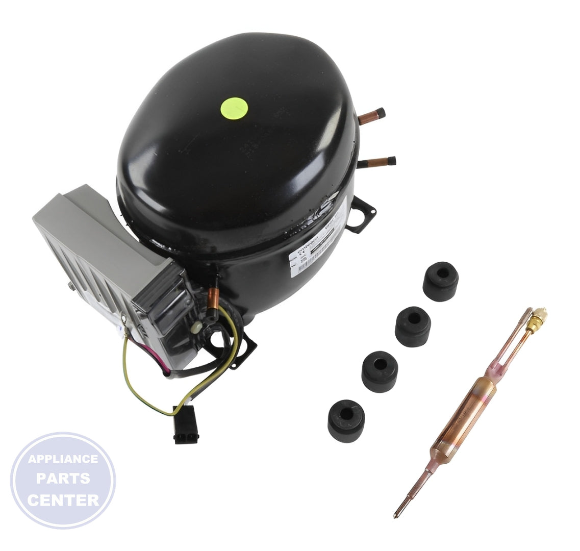 Whirlpool Refrigerator Compressor W10832994 - Installation in specific model showing key mounting points