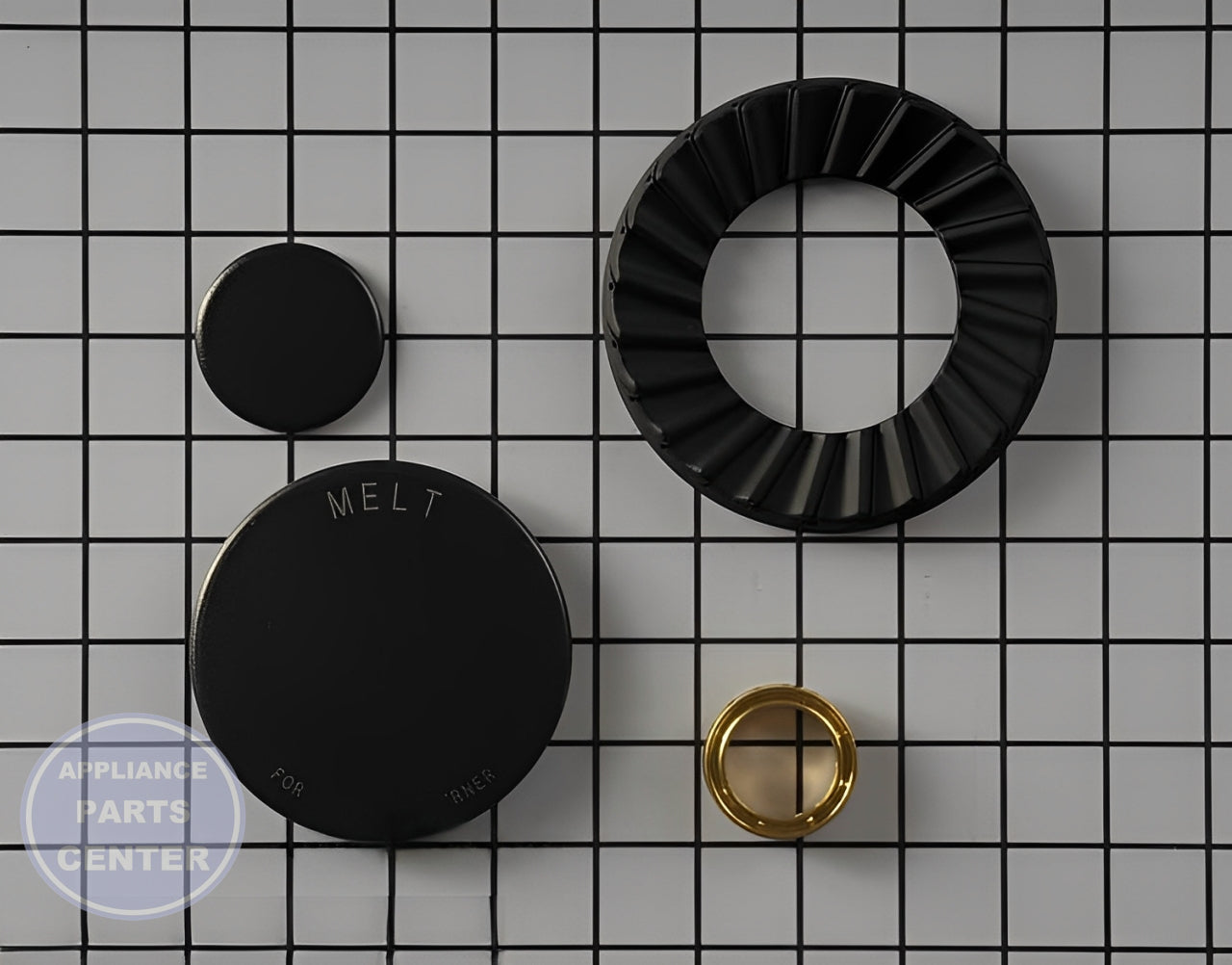 WHIRLPOOL BURNER CAP W10836474 - Main view showing gas flow regulation for Whirlpool XYZ models