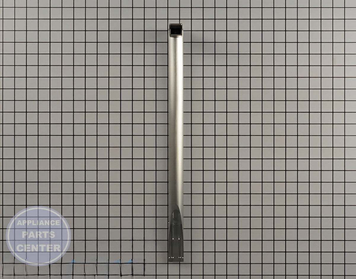 WHIRLPOOL REFRIGERATOR STAINLESS STEEL DOOR HANDLE W10837029 - Detailed view of durable stainless steel construction