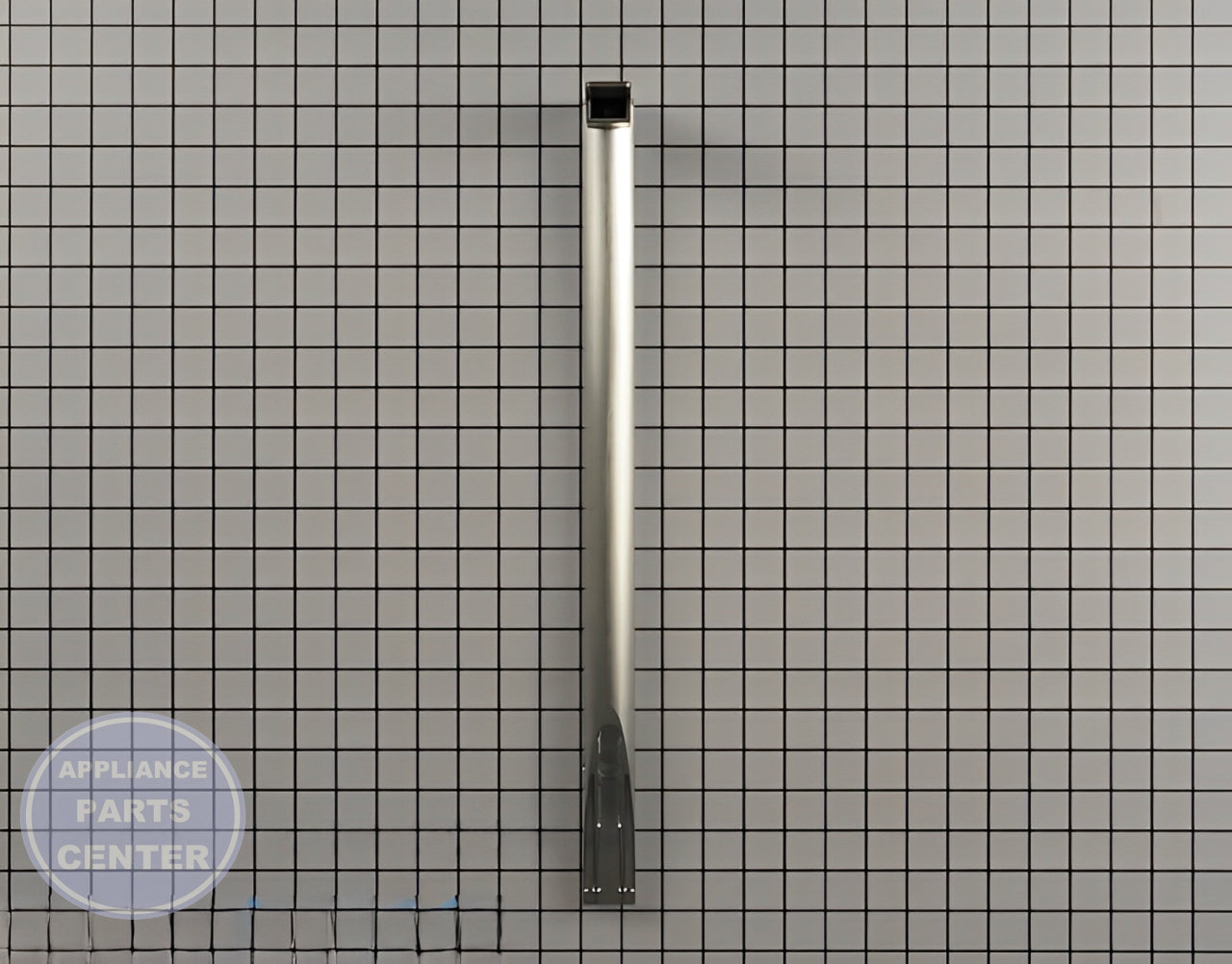 WHIRLPOOL REFRIGERATOR STAINLESS STEEL DOOR HANDLE W10837029 - Detailed view of durable stainless steel construction