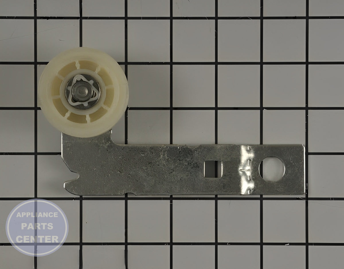 WHIRLPOOL DRYER IDLER PULLEY W10837240 - Main view showing tensioning function for Whirlpool models