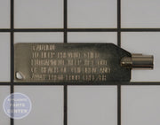 Maytag Whirlpool Door Key W10838052 - Main view showing secure closure for specific models