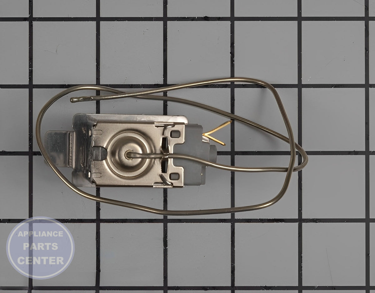 WHIRLPOOL REFRIGERATOR THERMOSTAT W10839843 - Side view with accurate specifications