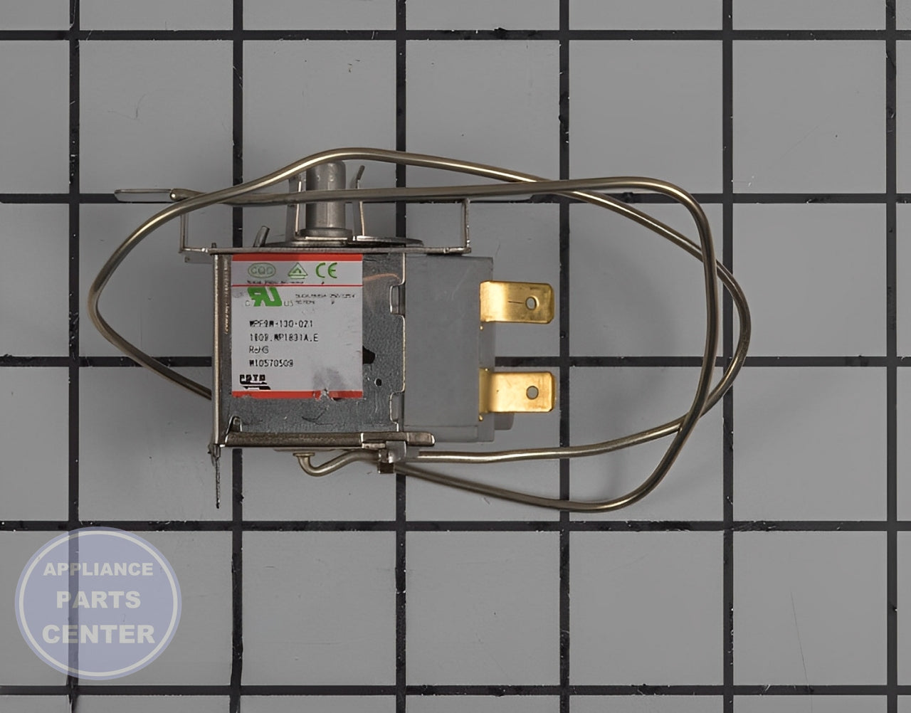 WHIRLPOOL REFRIGERATOR THERMOSTAT W10839843 - Main view showing precise temperature control for WPL models
