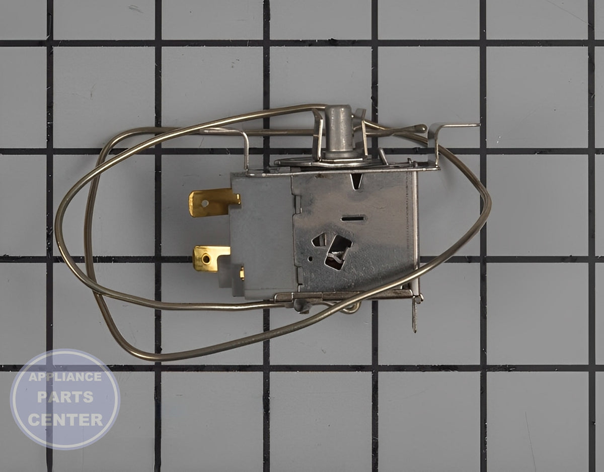 WHIRLPOOL REFRIGERATOR THERMOSTAT W10839843 - Installation in WPL model showcasing key mounting points