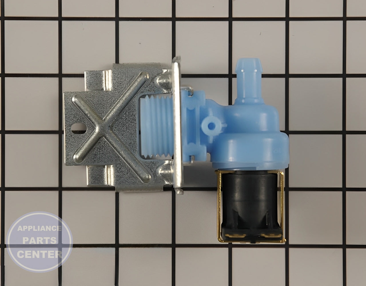 WHIRLPOOL WATER INLET VALVE W10844024 - Main view showing Valve & Float for various WPL Dishwasher models
