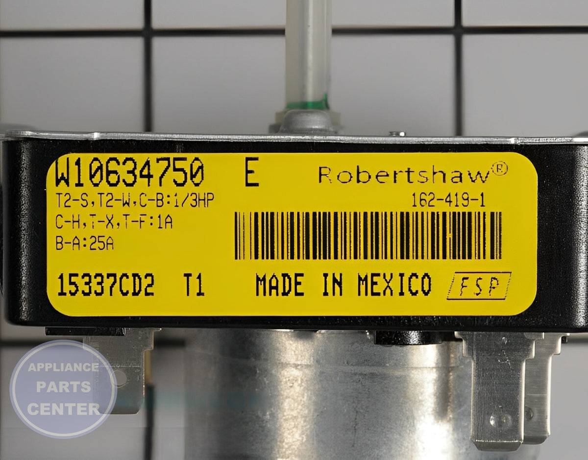 WHIRLPOOL DRYER TIMER W10846428 - Detailed view of accurate timekeeping details