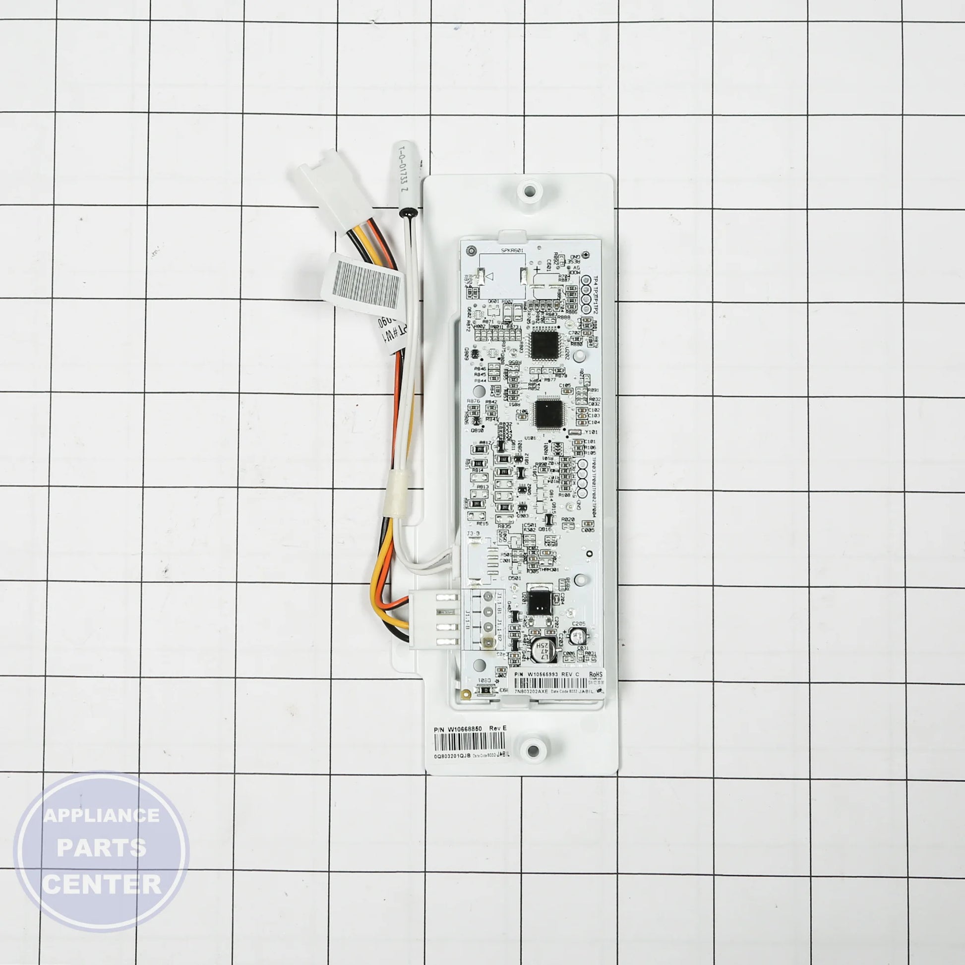 WPL Refrigerator CNTRL-ELEC W10847487 - Installation in specific model showcasing mounting points
