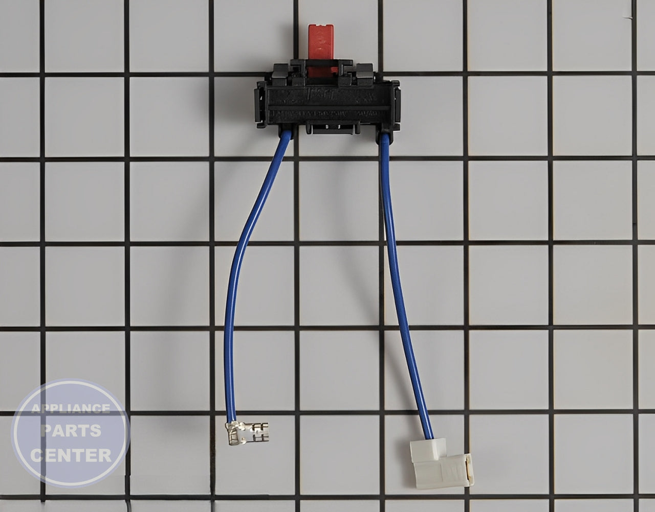 WHIRLPOOL SWITCH W10847984 - Side view with precise specifications