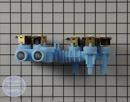 WHIRLPOOL WATER VALVE W10853723 - Main view showing water flow control for WPL Washing Machines