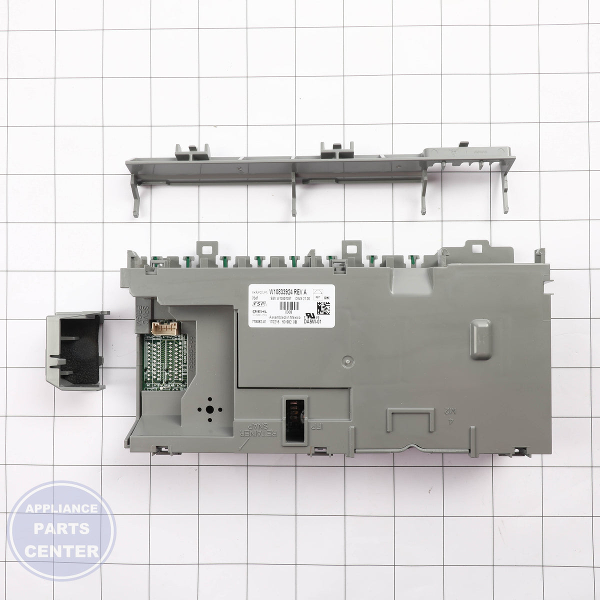 CNTRL-ELEC W10854218 - Side view with compatibility information