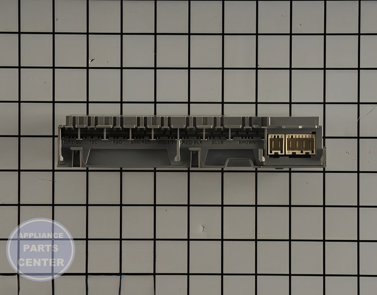 WHIRLPOOL DISHWASHER ELECTRONIC CONTROL BOARD W10854221 - Detailed view of circuit board and timer