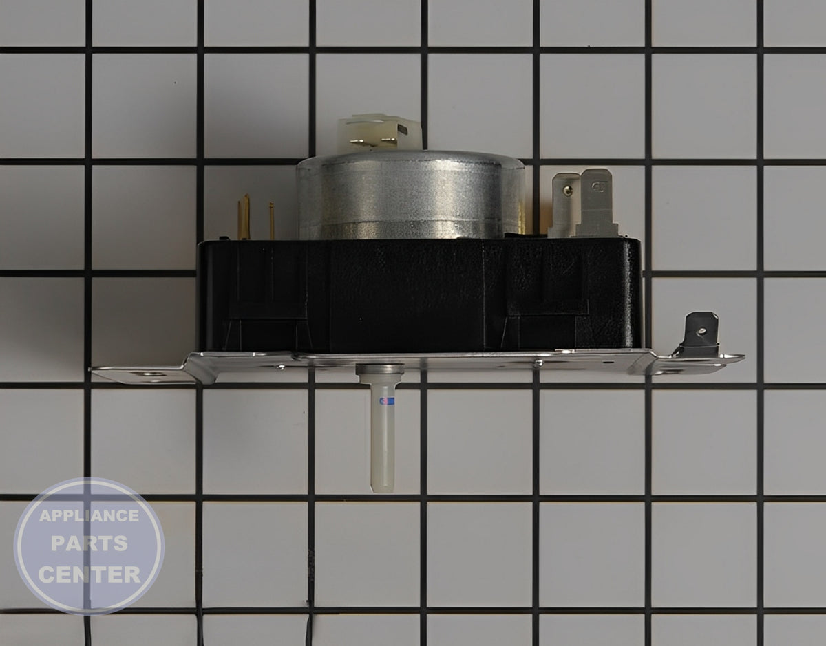 WHIRLPOOL TIMER W10857611 - Detailed view of Circuit Board & Timer components