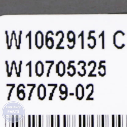 PANEL-CNTL W10859914 - Detailed view of technical specifications