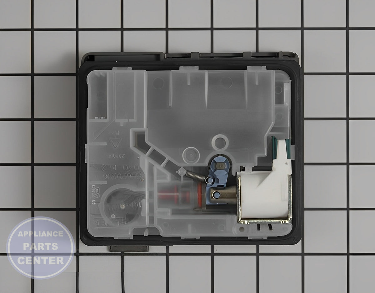 WHIRLPOOL DISHWASHER DETERGENT DISPENSER W10861000 - Installation in WPL model showing easy mounting points