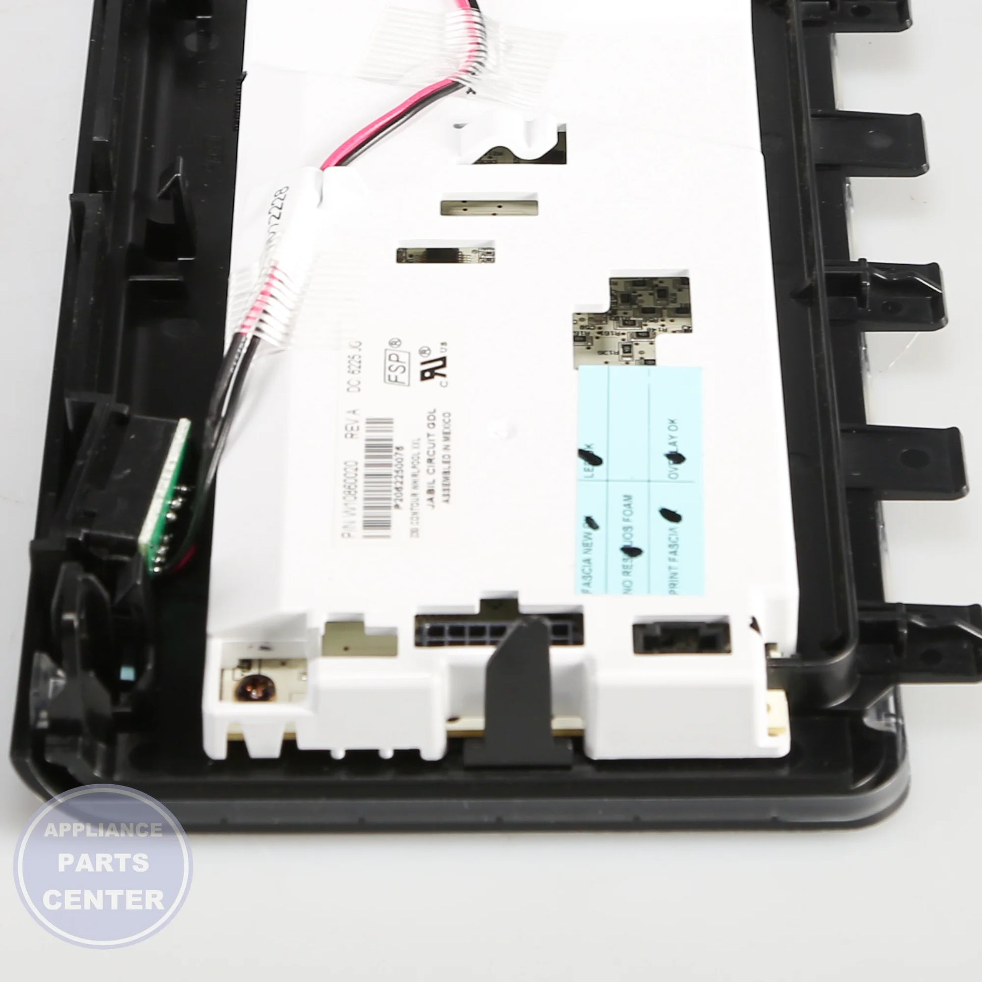 CNTRL-ELEC W10861425 - Side view with precise measurements