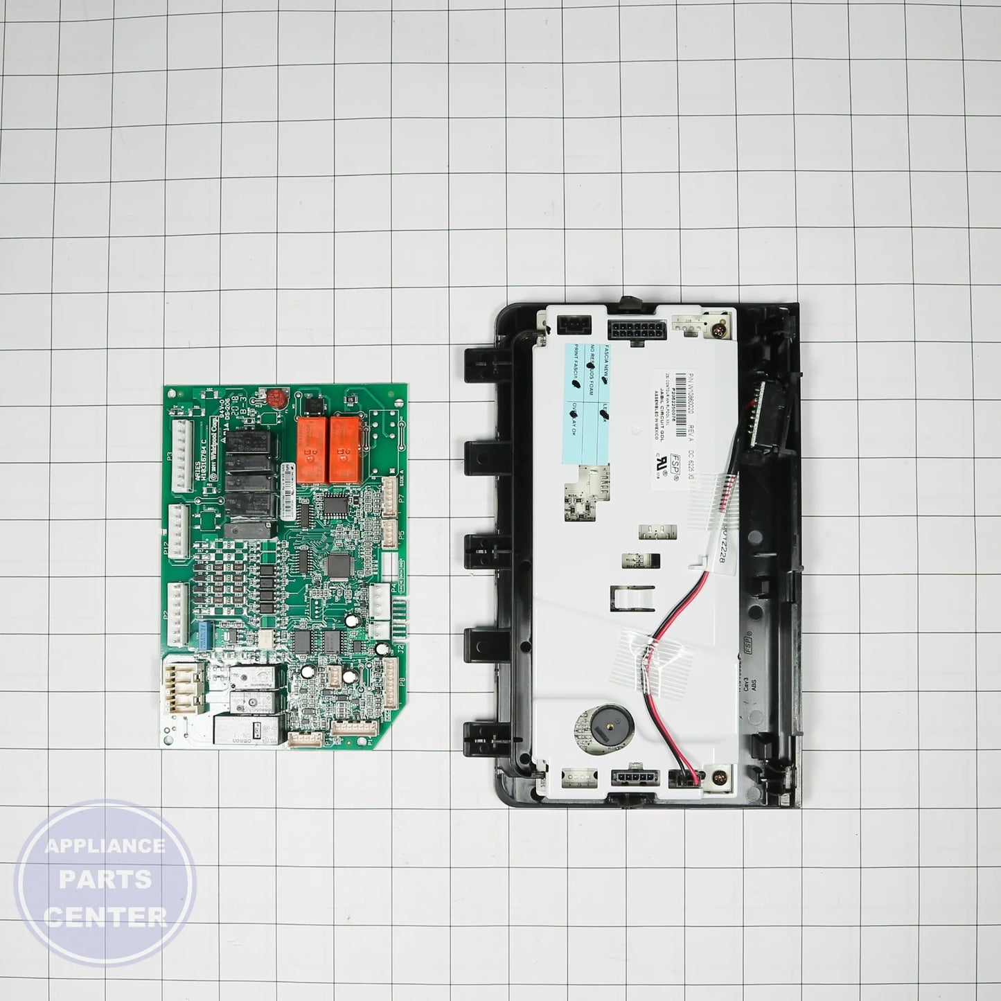 WPL CNTRL-ELEC W10861425 - Installation in specific model showing mounting points