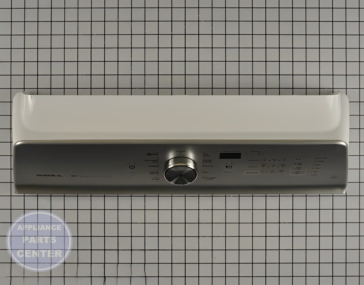 WHIRLPOOL WASHER CONTROL CONSOLE W10861510 - Side view with touchpad specifications