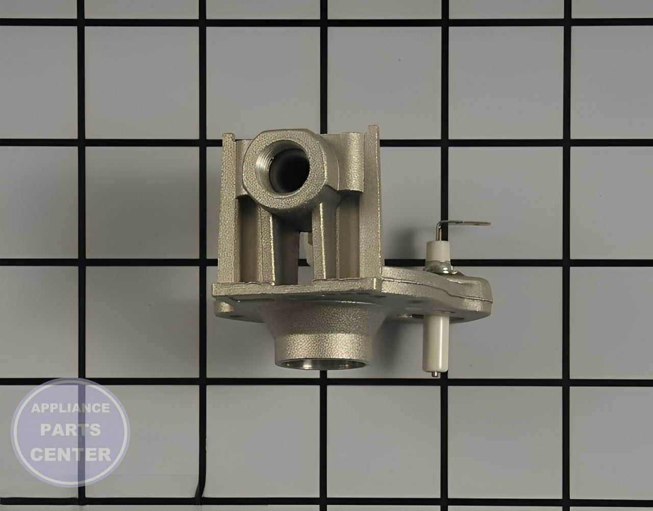 Maytag Surface Burner Orifice Holder W10861630 - Main view showing gas flow regulation for KitchenAid & Whirlpool models