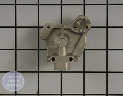 Surface Burner Orifice Holder W10861630 - Detailed view of gas regulation system