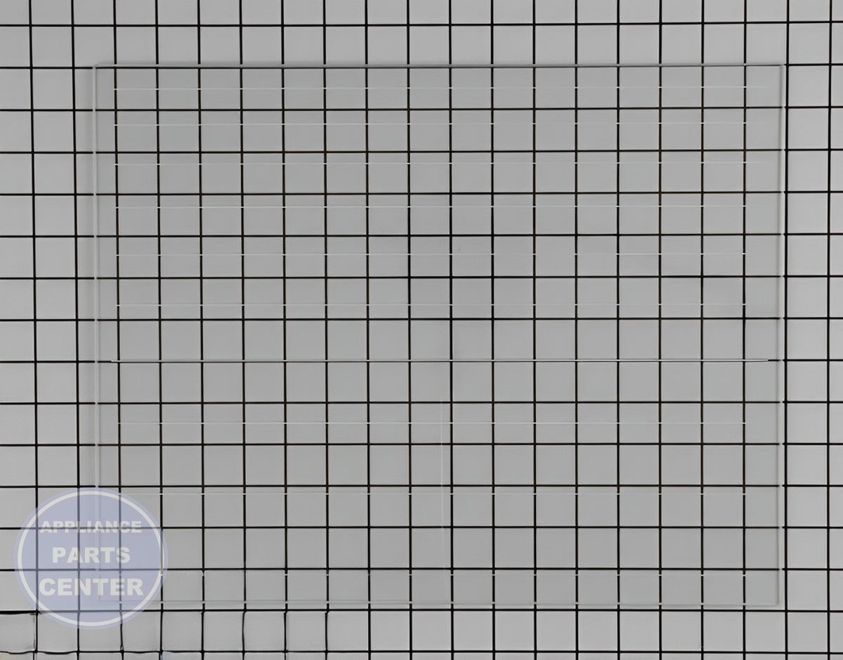WHIRLPOOL GLASS SHELF W10864399 - Main view showing durable glass design for various models