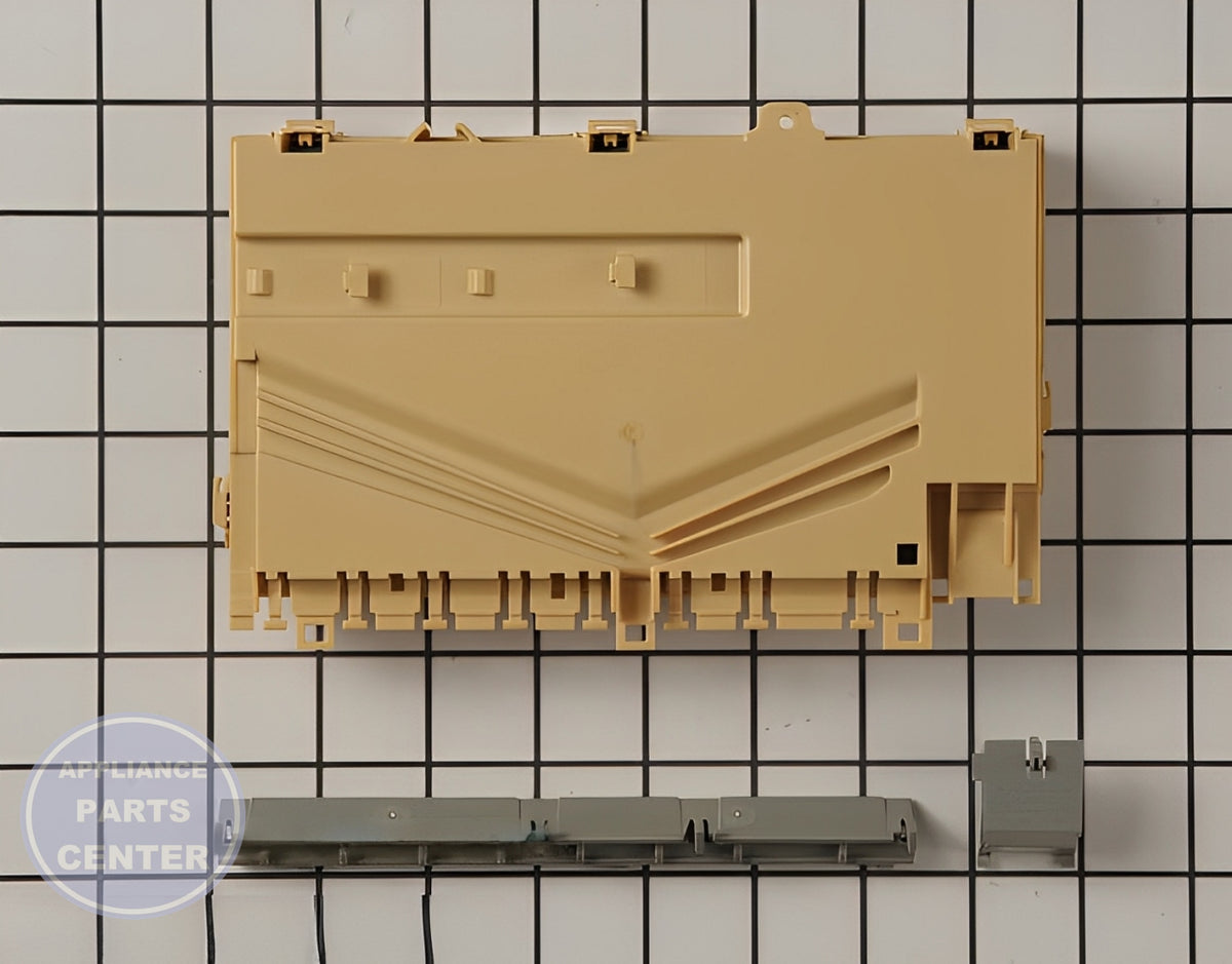 WHIRLPOOL DISHWASHER ELECTRONIC CONTROL BOARD W10866116 - Main view showing circuit board and timer for compatible WPL models