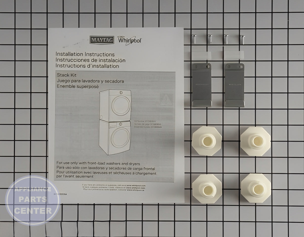 WHIRLPOOL STACK KIT W10869845 - Main view showing stable stacking for various models