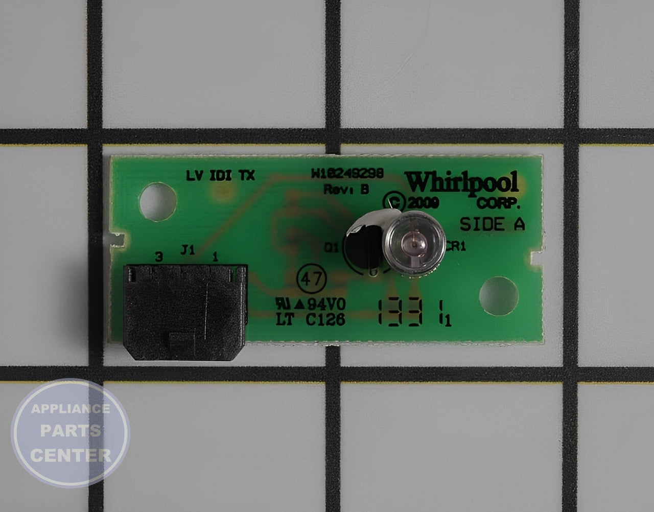 WHIRLPOOL REFRIGERATOR ELECTRONIC CONTROL BOARD W10870822 - Main view showing circuit board & timer for WPL refrigerators