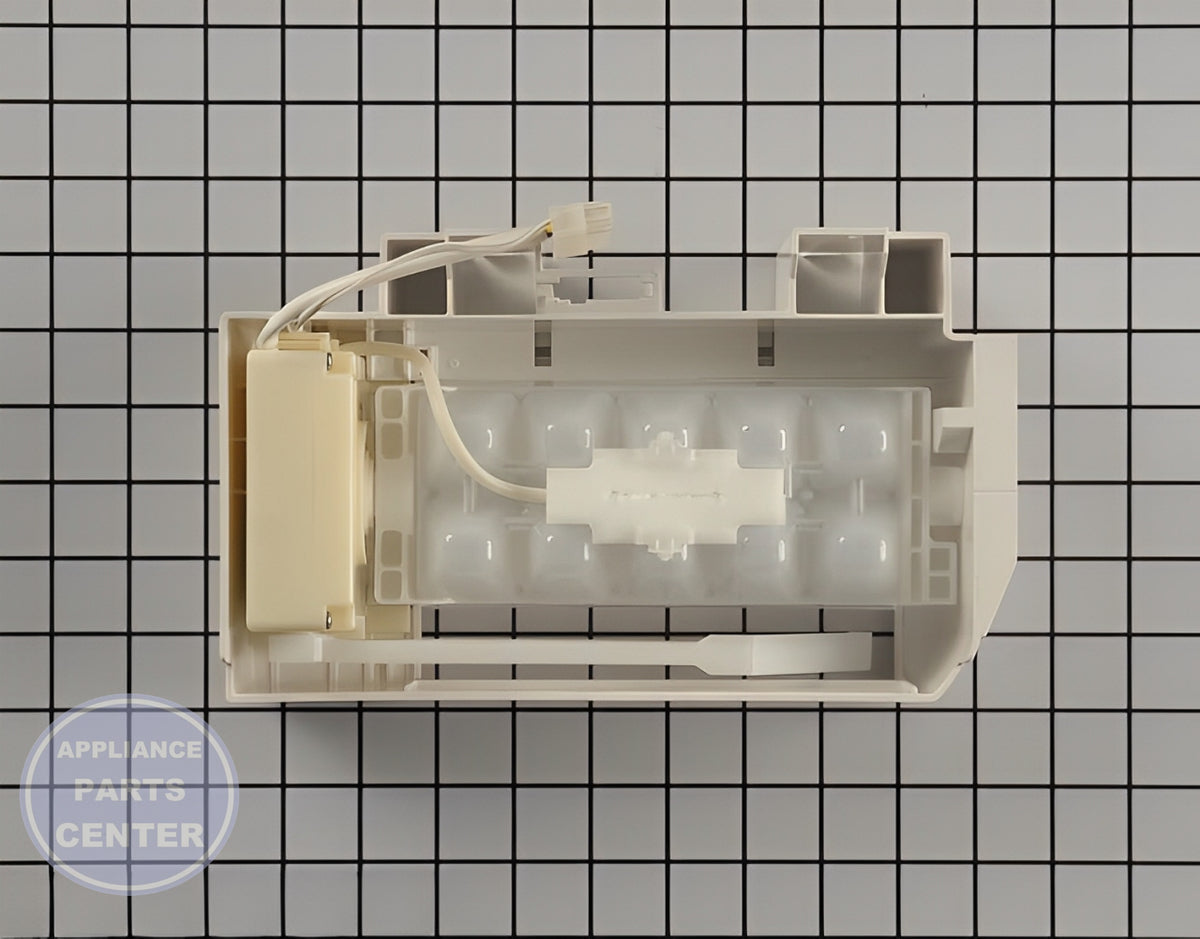 WHIRLPOOL REFRIGERATOR ICE MAKER ASSEMBLY W10873791 - Detailed view of durable ice maker component