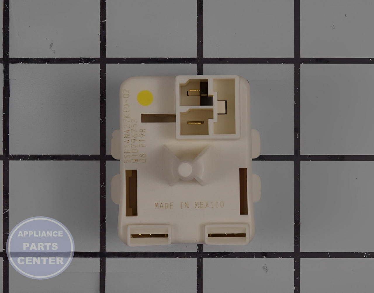 WHIRLPOOL START DEVICE W10873801 - Installation in WPL model showing key mounting points