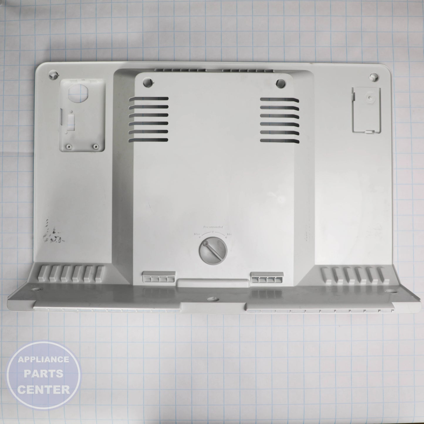 WPL COVER-EVAP W10875836 - Installation in WPL Refrigerator showing key mounting points