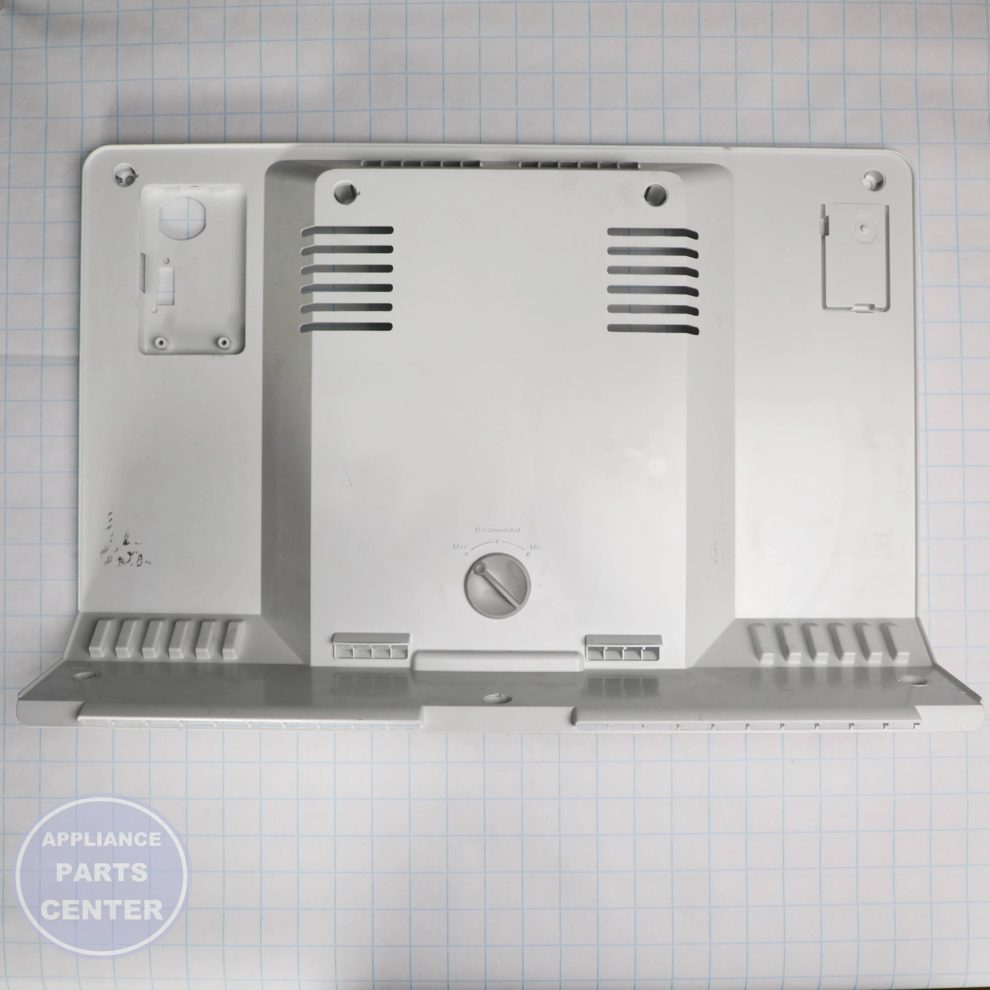 WPL COVER-EVAP W10875836 - Installation in WPL Refrigerator showing key mounting points