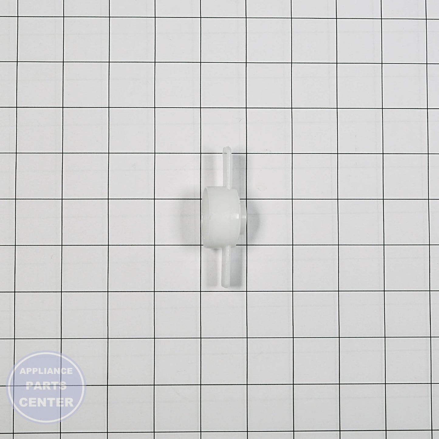 NUT-SPRAY W10877037 - Side view with precise measurements and specifications