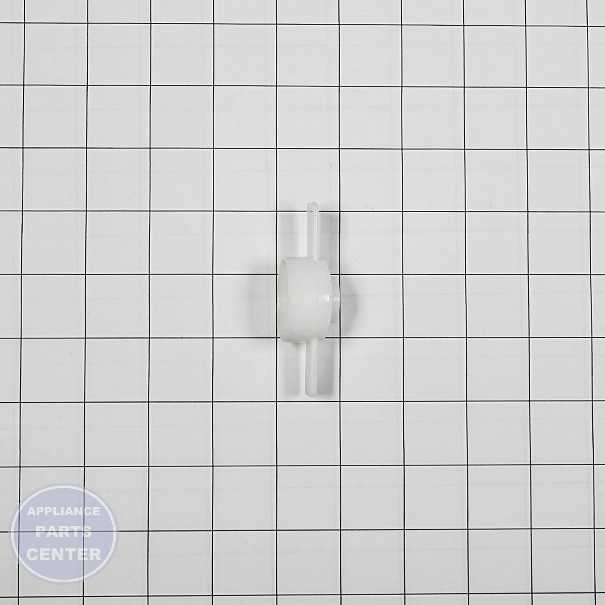 NUT-SPRAY W10877037 - Side view with precise measurements and specifications