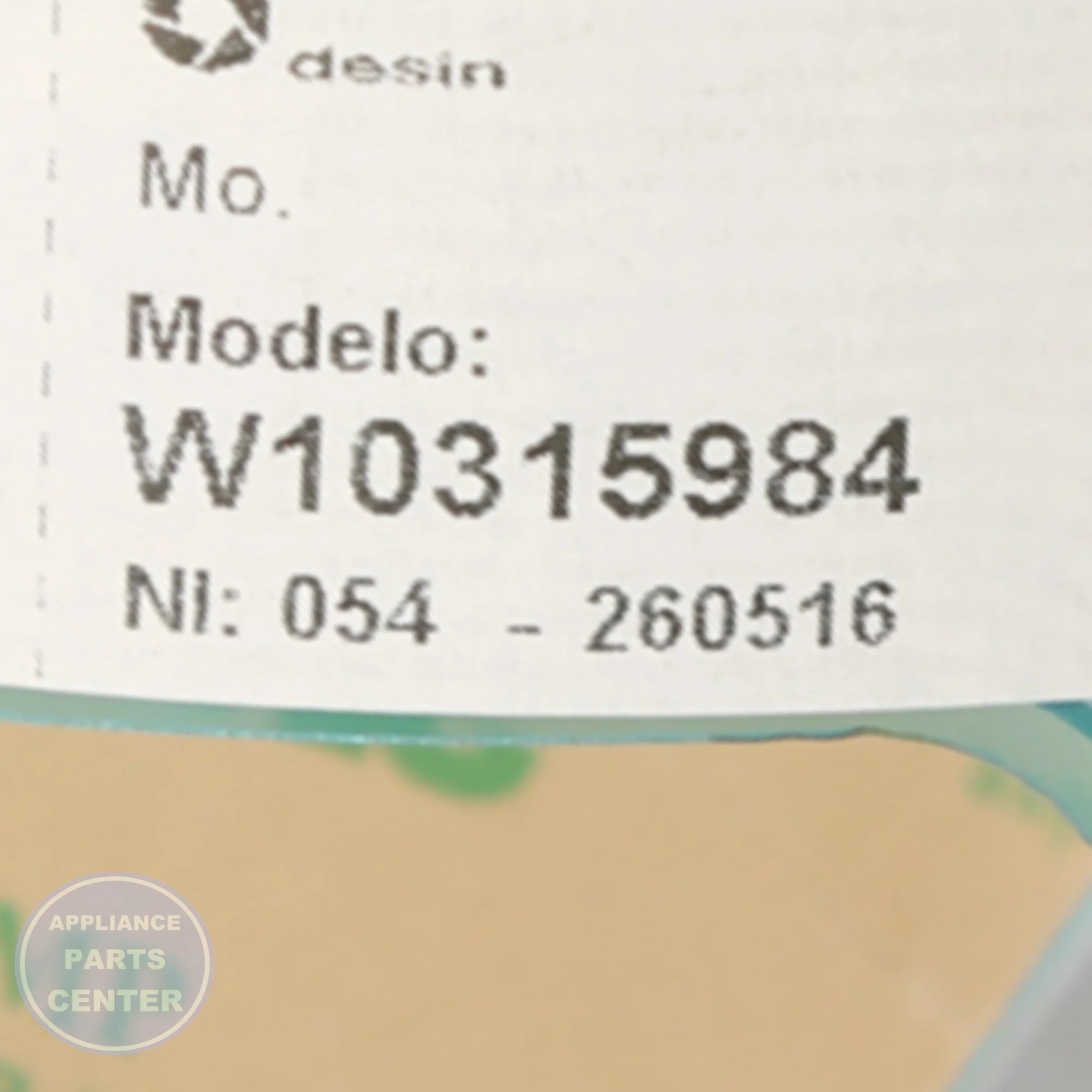 CNTRL-ELEC W10882877 - Side view with precise measurements