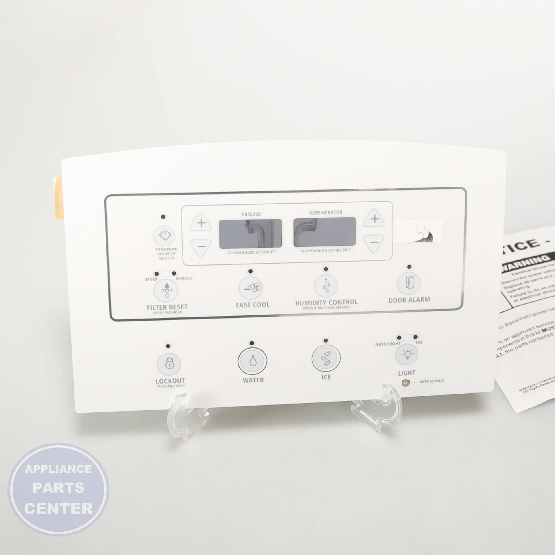 WPL CNTRL-ELEC W10882877 - Main view showing control features for compatible models