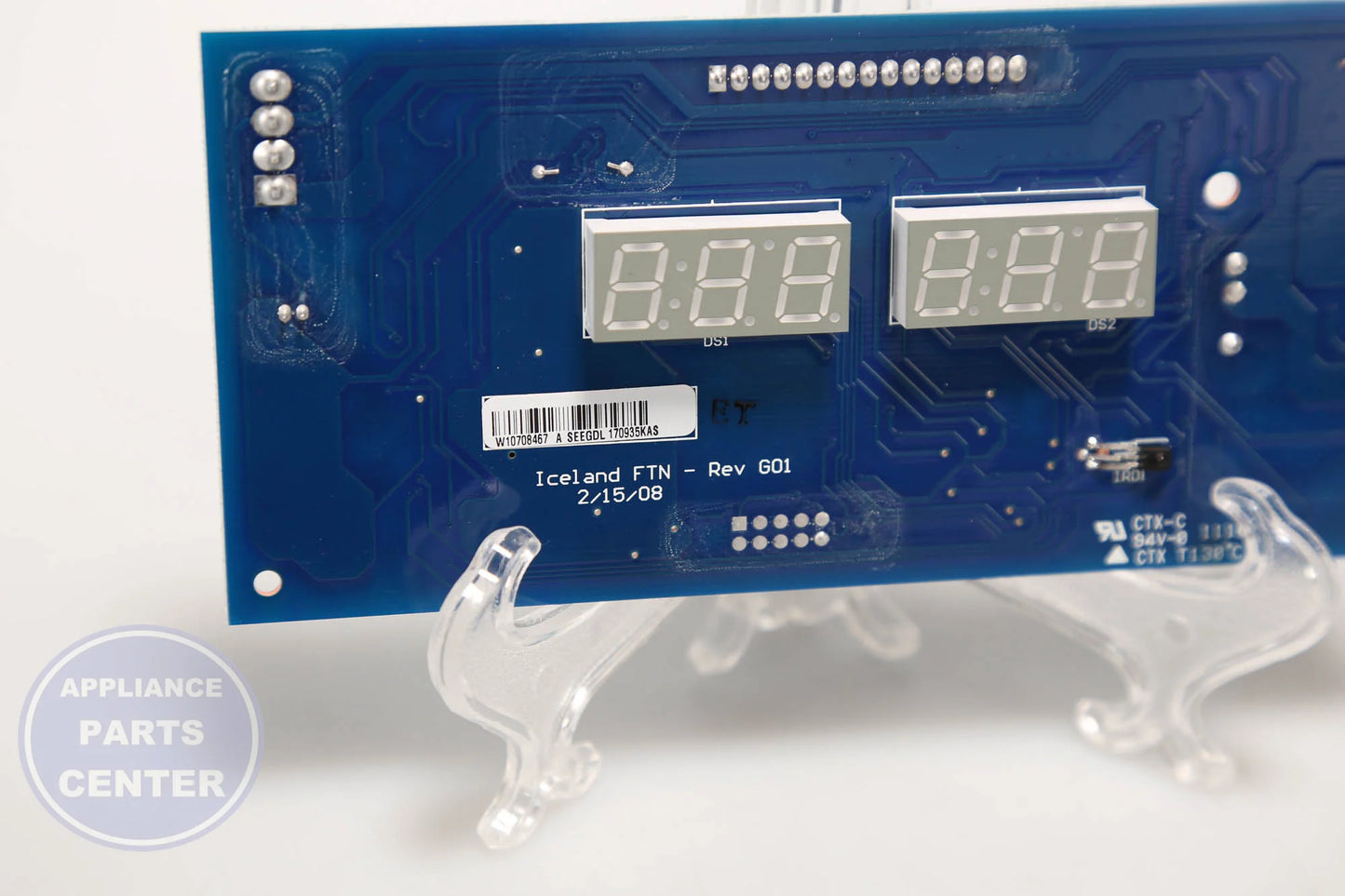 CNTRL-ELEC W10882878 - Side view with precise measurements