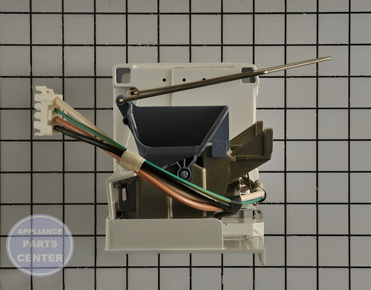 Whirlpool Refrigerator Ice Maker Assembly W10884390 - Installation in WPL Refrigerator showing key mounting points