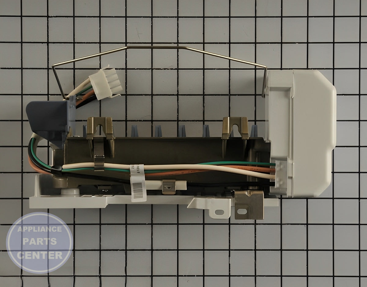 Whirlpool Refrigerator Ice Maker Assembly W10884390 - Installation in WPL Refrigerator showing key mounting points