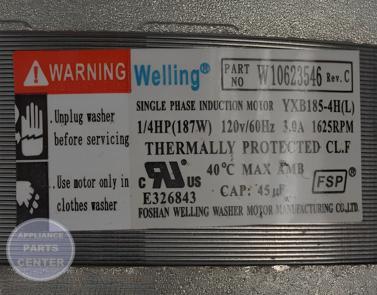 Amana Drive Motor W10889172 - Installation in Amana model showing mounting points