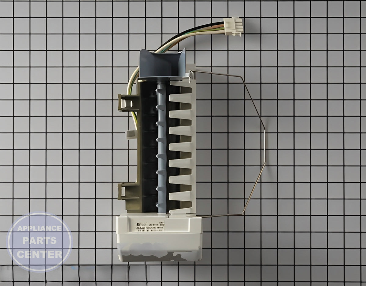 WHIRLPOOL REFRIGERATOR ICEMAKER W10889233 - Main view showing ice production for WPL Refrigerators