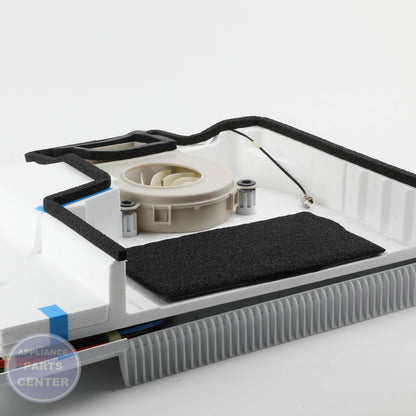 COVER-EVAP W10889841 - Side view with precise measurements