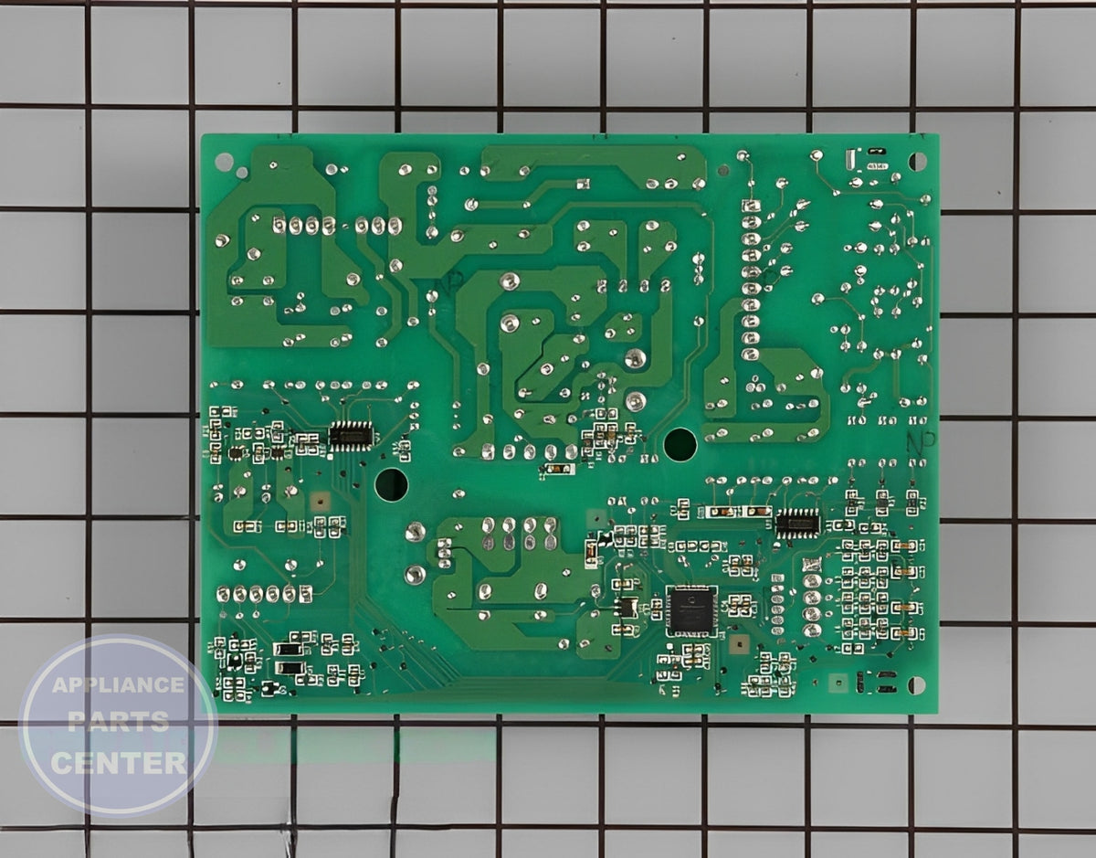 WHIRLPOOL CONTROL BOARD W10890094 - Side view with precise technical details